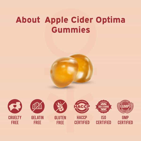 Nutriburst Apple Cider Gummies For Healthy Metabolism & Weight Loss Management (30 Gummy)