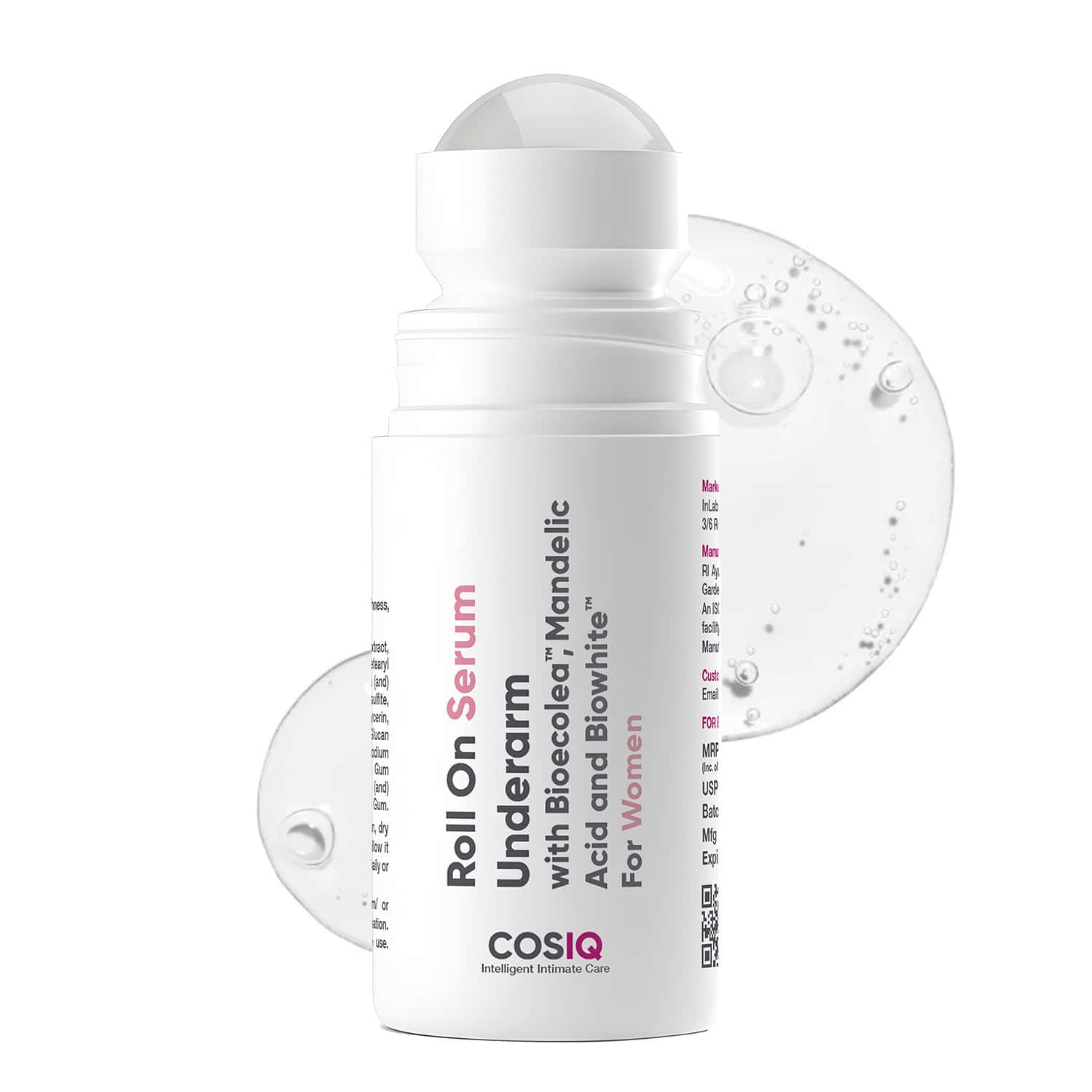 Cos-iq Brightening Underarm Roll-on Serum For Women | With Bioecolea | Mandelic Acid & Biowhite 40ml