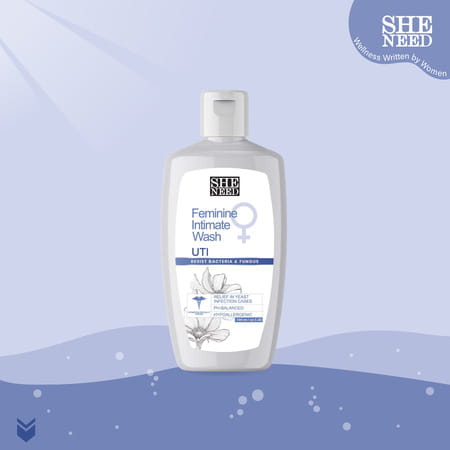 Sheneed Uti Relief Feminine Intimate Wash|Protects Against Uti | Yeast Infection | & Itching |100ml
