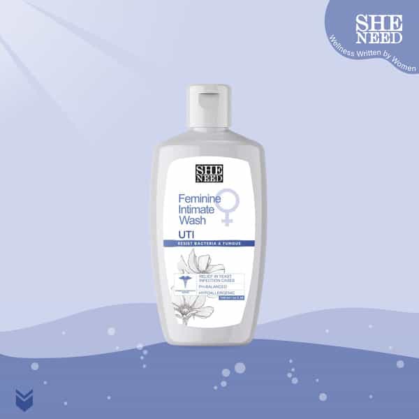 Sheneed Uti Relief Feminine Intimate Wash|Protects Against Uti | Yeast Infection | & Itching |100Ml