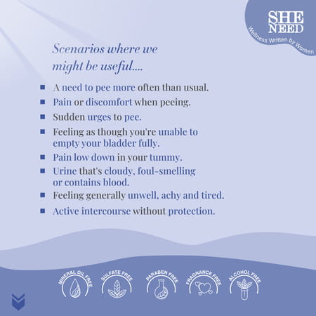 Sheneed Uti Relief Feminine Intimate Wash|Protects Against Uti | Yeast Infection | & Itching |100ml