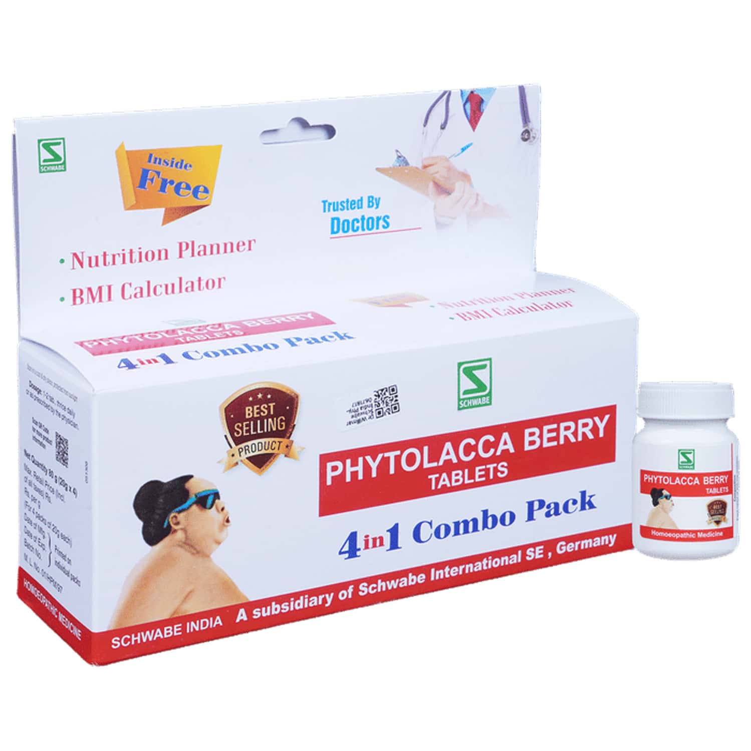 Dr. Willmar Schwabe India Phytolacca Berry Tablet (4 In 1 Combo Pack) Tablet 80 No's