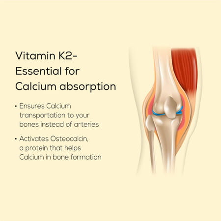 Truebasics Vitamin D3 With Vitamin K2 (60 Tablets)