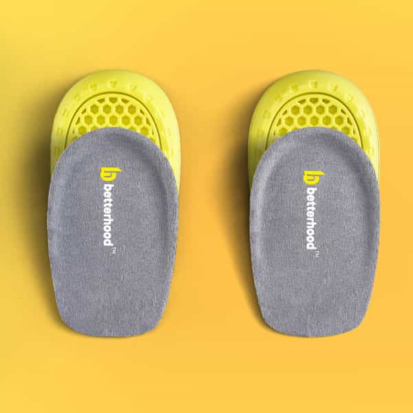 Betterhood Pack Of 2 Pairs Shock Absorb All-Day Comfort Ergonomic Orthotic Gel Heel Pads (8-11 Uk)