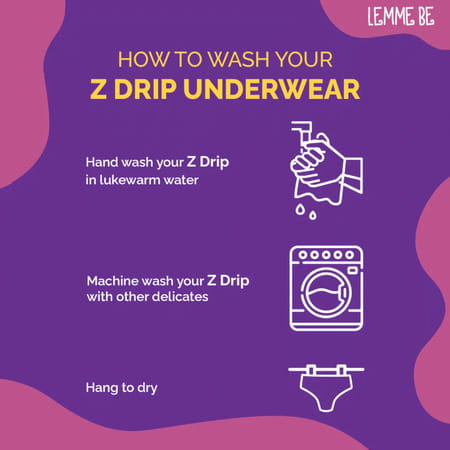 Lemme Be Period Panties For Women|Reusable Period Underwear 120 Ml Capacity (Small | Black)