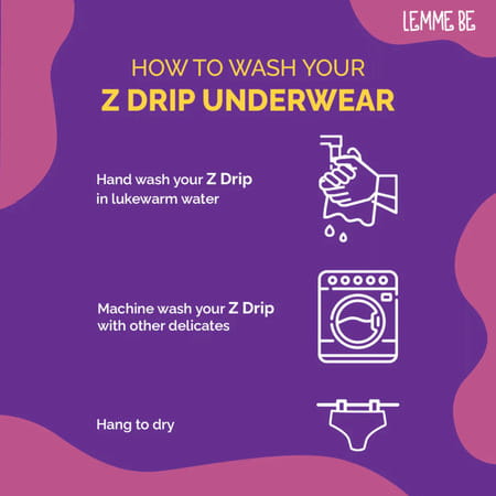 Lemme Be Period Panties For Women|Reusable Period Underwear 120 Ml Capacity (Small | Black)