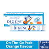 Digene Orange Flavour Antacid Antigas Gel Travel Pack 10ml (Pack Of 5)
