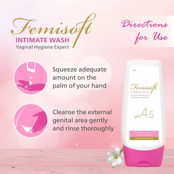 Femisoft Intimate Wash 100 Ml | With Aloe & Red Berry | Alcohol Free (Pack Of 1)