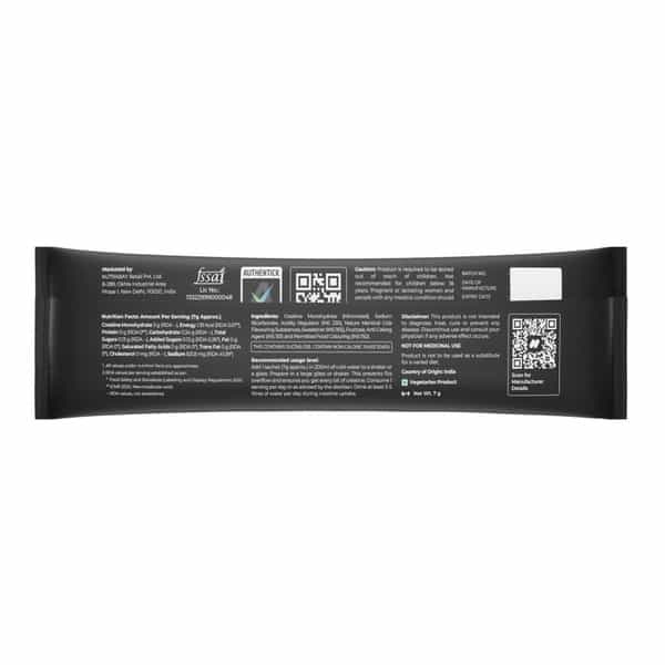 Nutrabay Creafizz Effervescent Powder | Rapid Absorption | Cola Flavour| Single Serve Sachet (7G)