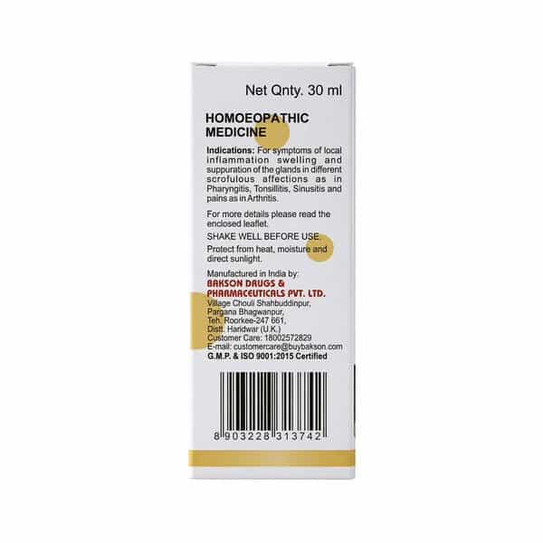 Bakson Homoeopathy V6 Drops | Inflammation |For Veterinary Use | 30 Ml