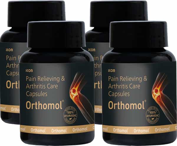 Orthomol Ayurvedic Pain Relief 60 Capsules (Pack Of 4)