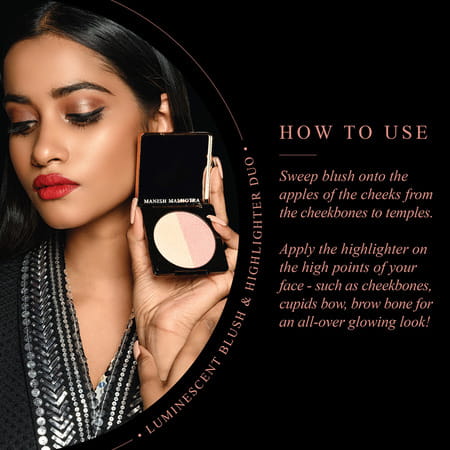Manish Malhotra Beauty By Myglamm Blush Highlighter Duo-Stellar Spell