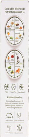 Soul Nutritions Super Greens Supplement -Complete Detox Antioxidant 20 Effervescent Tablets