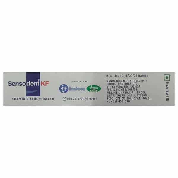 Sensodent Kf | Medicated Foaming Dental Gel 125 Gm
