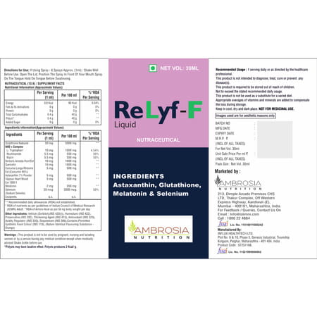 Ambrosia Nutrition Relyf F | 30ml