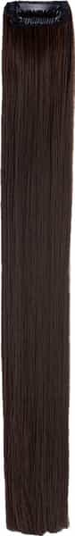 Streak Street Coffee Brown Straight Clip-On Strands