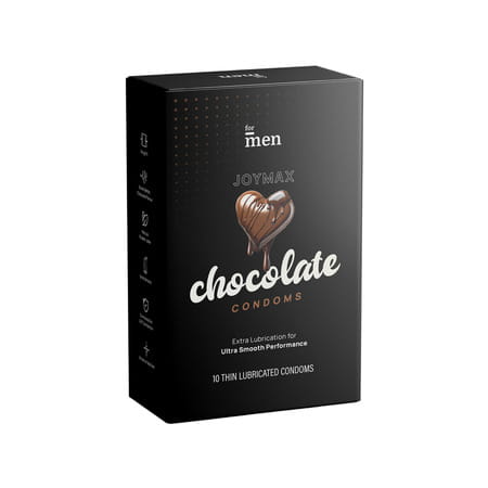 Formen Joymax Dotted & Lubricated Chocolate Flavour Box Of 10 Condoms