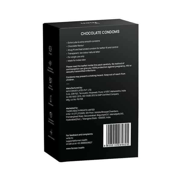 Formen Joymax Lubricated Chocolate Flavour Box Of 10 Condoms