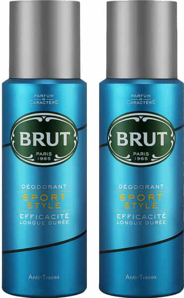 Brut Sport Style Deodorant Spray For Men Long-Lasting Fragrance 200 Ml (Pack Of 2)
