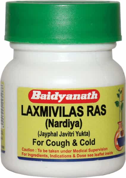 Baidyanath Asli Ayurved Laxmivilas Ras (Nardiya) 20 Tablets (Pack Of 3)