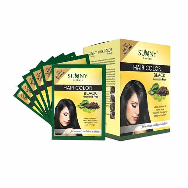 Sunny Herbals Hair Color Black Ammonia Free 20 Gm
