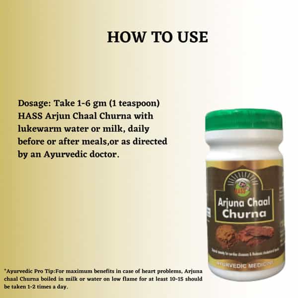 Hass Arjun Chaal Churna|For Healthy Heart Cholesterol & Diabetes (4X100 Gm)