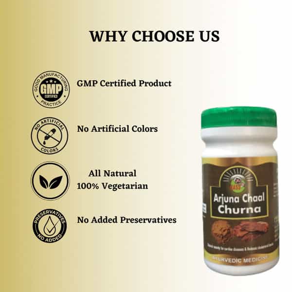 Hass Arjun Chaal Churna|For Healthy Heart Cholesterol & Diabetes (4X100 Gm)