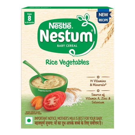 Nestle Nestum Infant Cereal (8 Months-24 Months) Rice Vegetable - 300 G