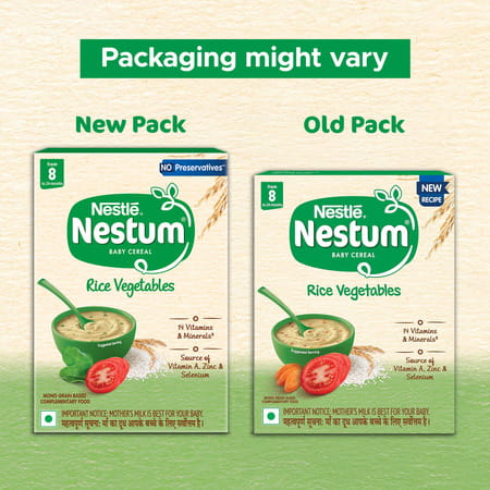 Nestle Nestum Infant Cereal (8 Months-24 Months) Rice Vegetable - 300 G