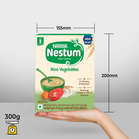 Nestle Nestum Infant Cereal (8 Months-24 Months) Rice Vegetable - 300 G