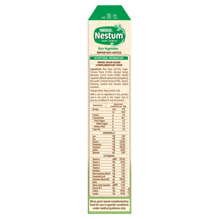 Nestle Nestum Infant Cereal (8 Months-24 Months) Rice Vegetable - 300 G
