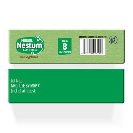 Nestle Nestum Infant Cereal (8 Months-24 Months) Rice Vegetable - 300 G