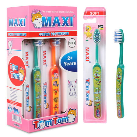 Maxi Tomtom Junior Toothbrush (Pack Of 12)