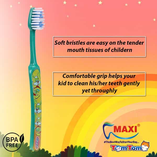 Maxi Tomtom Junior Toothbrush (Pack Of 12)