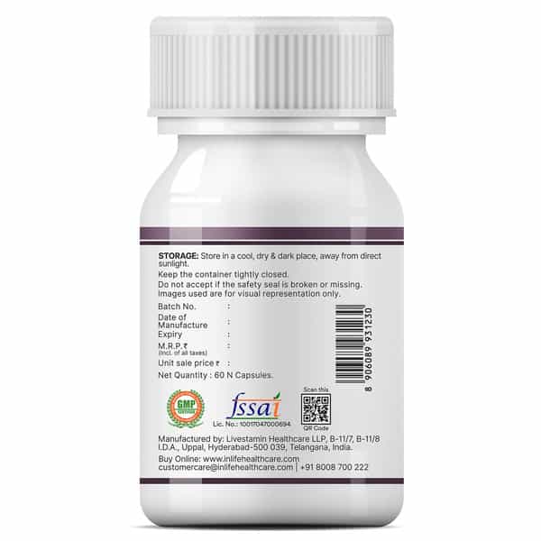 Inlife Digestive Enzymes For Bloating Relief & Gut Health - 60 Capsules