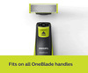 Philips Qp220/51 Oneblade Replaceable Blade Pack Including 2 Replaceable Blades (Lime)