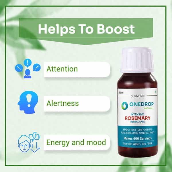 Durmeric Onedrop Intensive Rosemary Herbal Drops - 60 Ml
