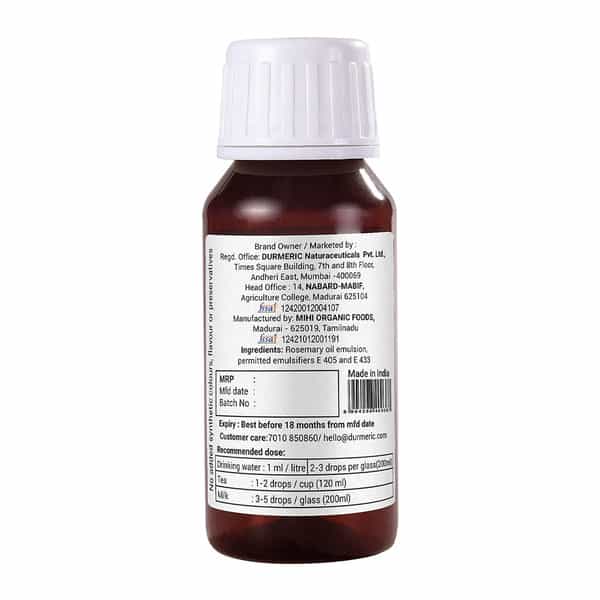 Durmeric Onedrop Intensive Rosemary Herbal Drops - 60 Ml