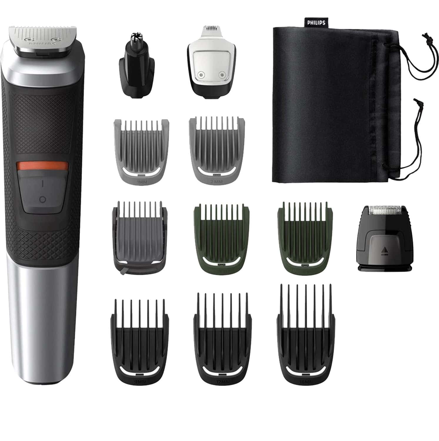 Philips Mg5740/15 12-In-1 Face Hair And Body-Multi Grooming Ki80 Mins Run Time(Silver)