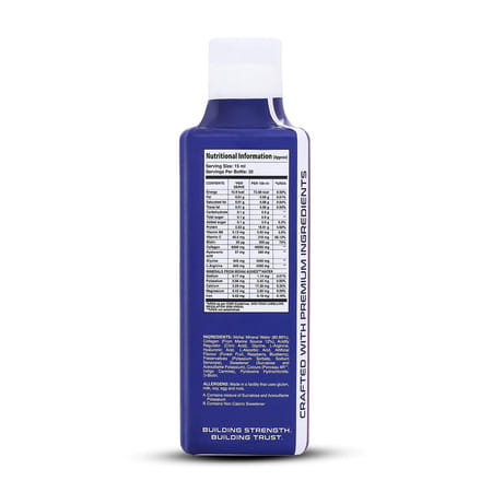 Apex Vitals Kollagen Collagen Liquid - 30 Ser | Made In Europe Liquid Collagen 30 Ser-Wild Berries