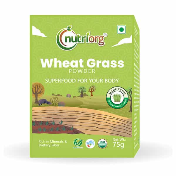 Nutriorg Certified Organic Wheatgrass Powder 75G
