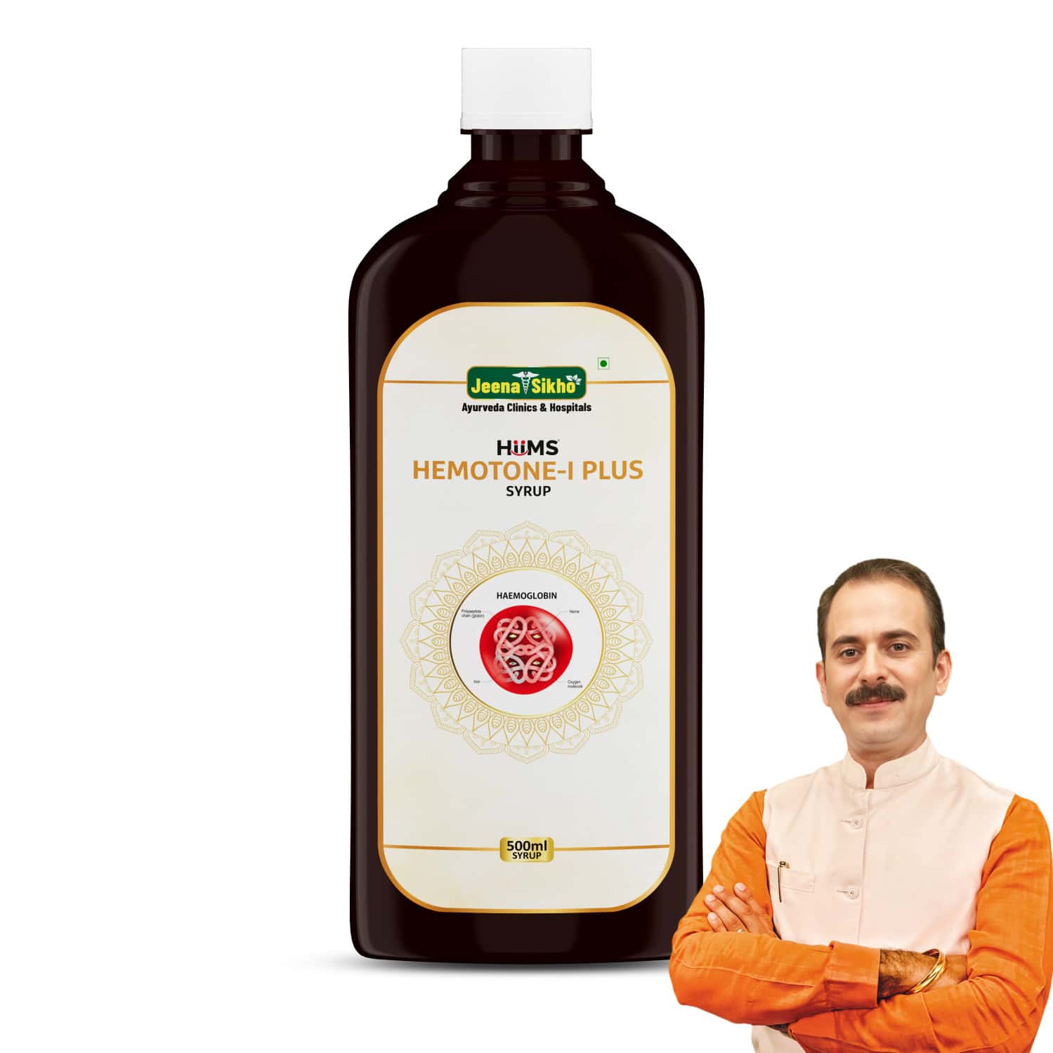 Jeena Sikho Hemotone I Plus Tonic | Ayurvedic Haemoglobin Booster | Sugar-free Tonic | 500 Ml