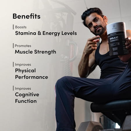 Man Matters 300mg Pure Himalayan Shilajit Gummies | 75% Fulvic Acid & Ksm 66 Ashwagandha | 30 N