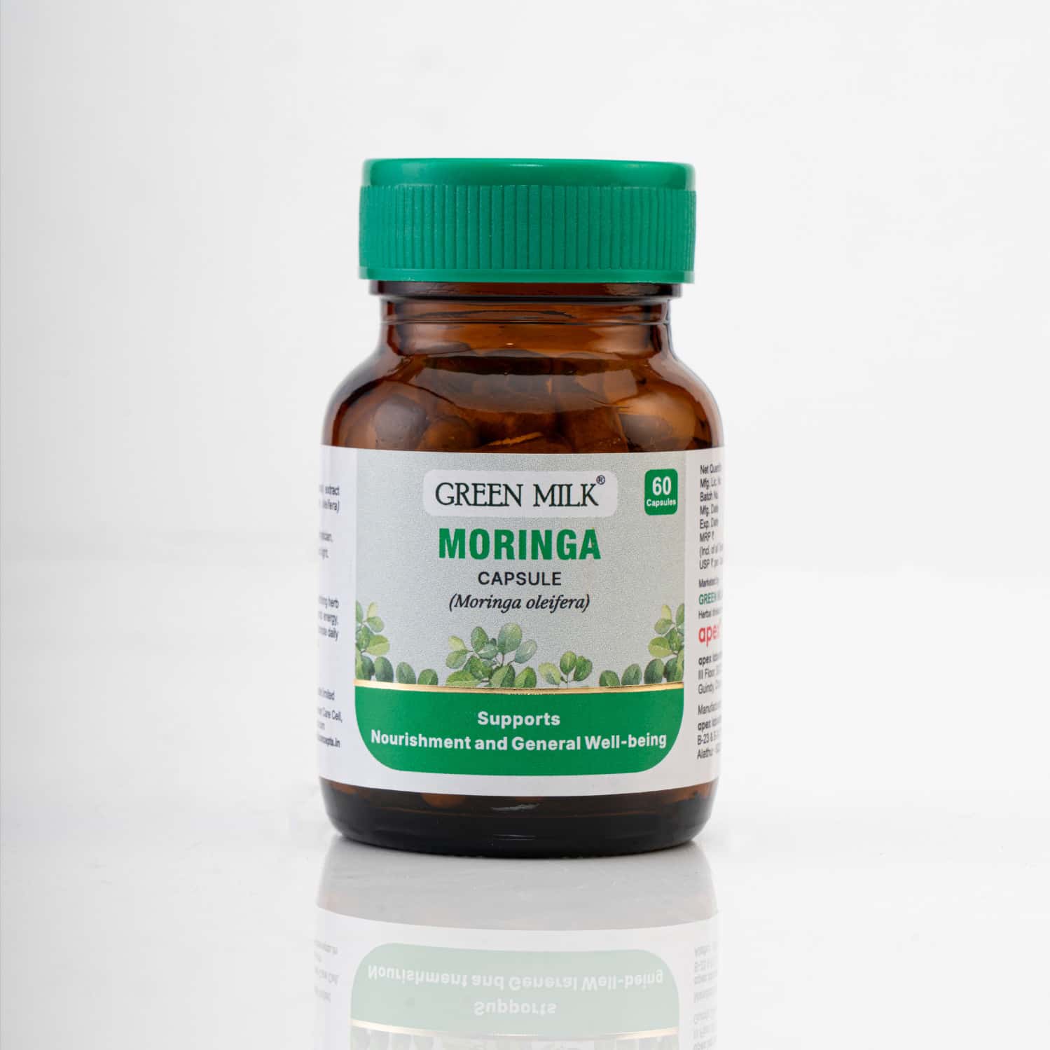 Green Milk Concepts Green Milk Moringa | Energy | Vitality & Metabolic Support | 60 Capsules