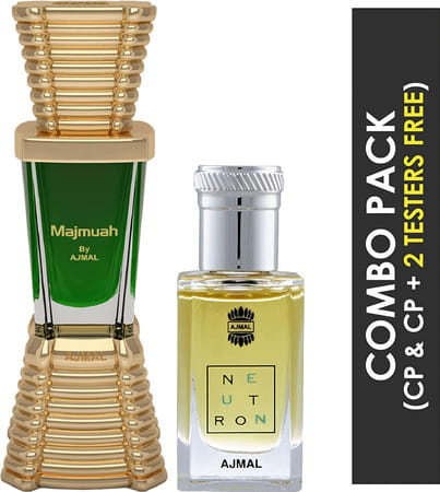 Ajmal Majmua Perfume Oil 10ml For Unisex And Shadow Deodorant Citrus 200ml For Men + 2 Parfum Free
