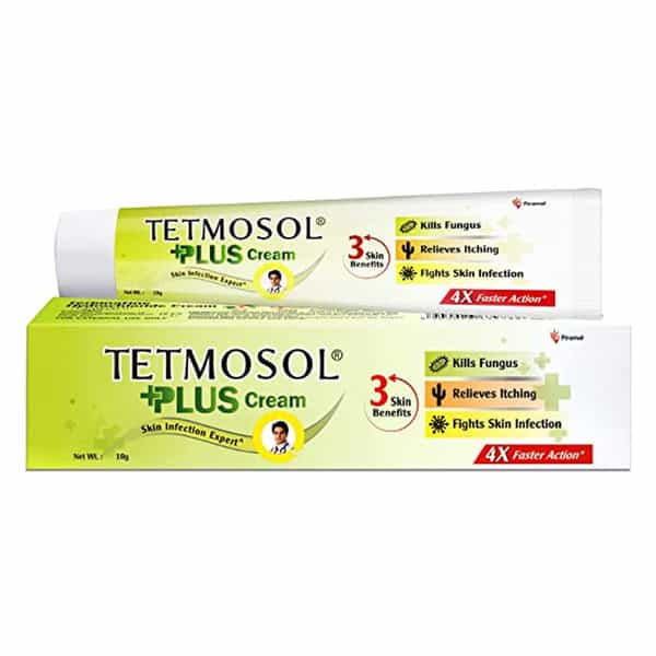 Tetmosol Plus Cream - Topical Antifungal Cream - Pack Of 4 (4 X 10G)