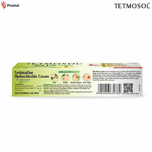 Tetmosol Plus Cream - Topical Antifungal Cream - Pack Of 4 (4 X 10G)