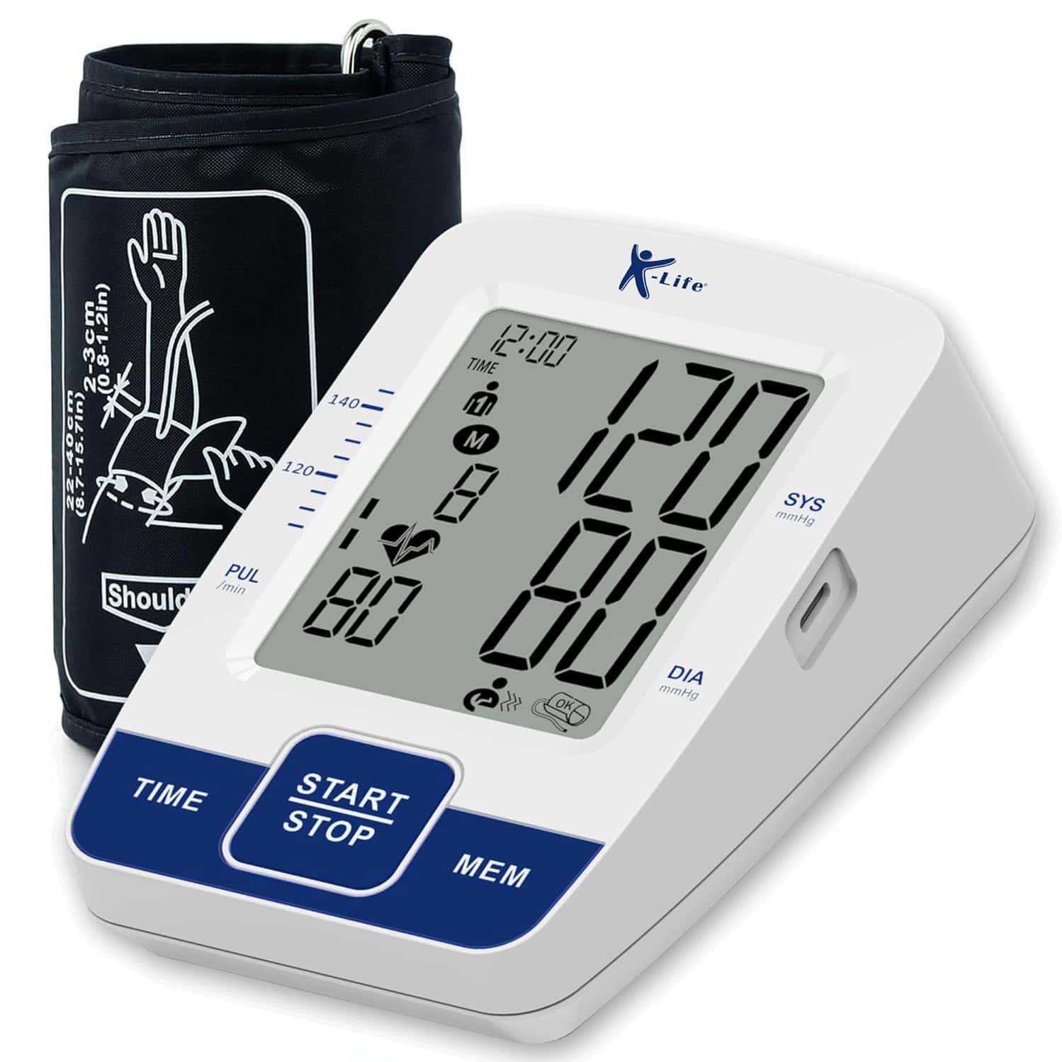 K-Life Bpm-106 Fully Automatic Digital Electronic Bp Moniter - White