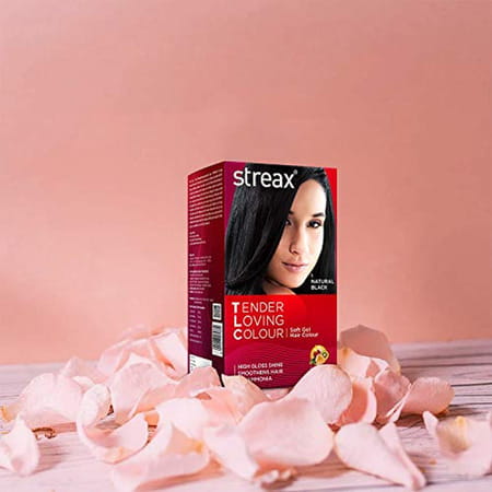 Streax Tender Loving Colour Tlc Soft Gel Hair Color 95ml 1 Natural Black Pack Of 2