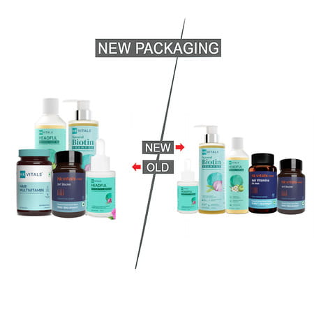 Hk Vitals Hairfall Solution Kit Stage 3 | Hair Multivitamin (60 Cap) | Hair Growth(30ml)